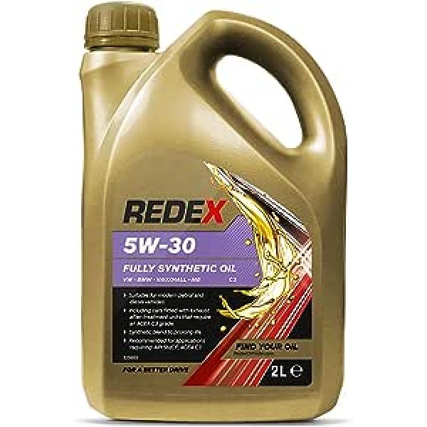 REDEX 5w-30 C3 Fully Synthetic Engine Oil for BMW VAUX MB 2L